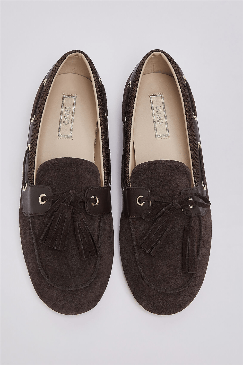 Liu Jo Skipper 03 - Mocassino Cow Suede/Brigthy Me Moka Kadın Loafer