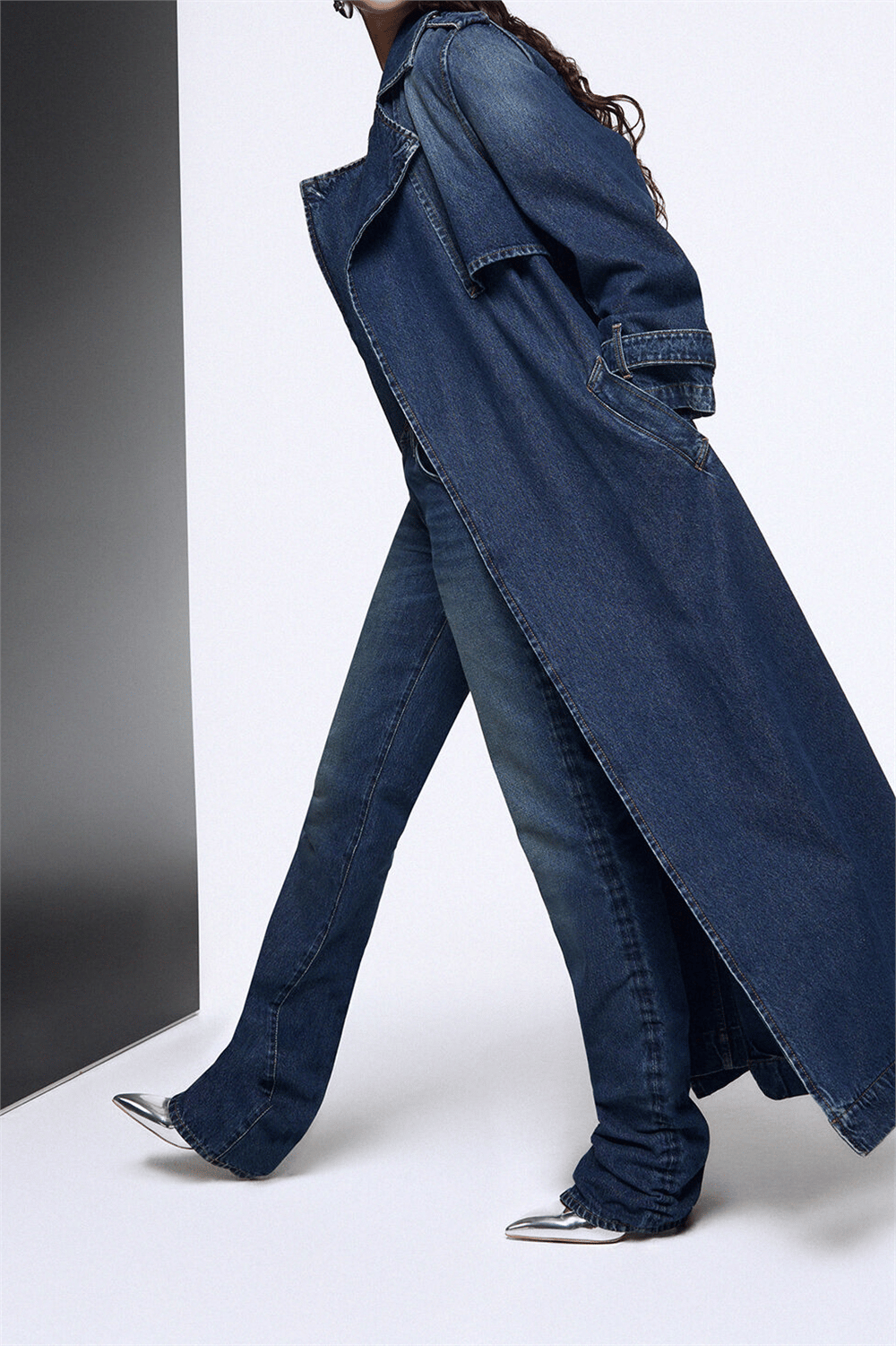 Liu Jo Trench Denim Kadın Denim Trençkot