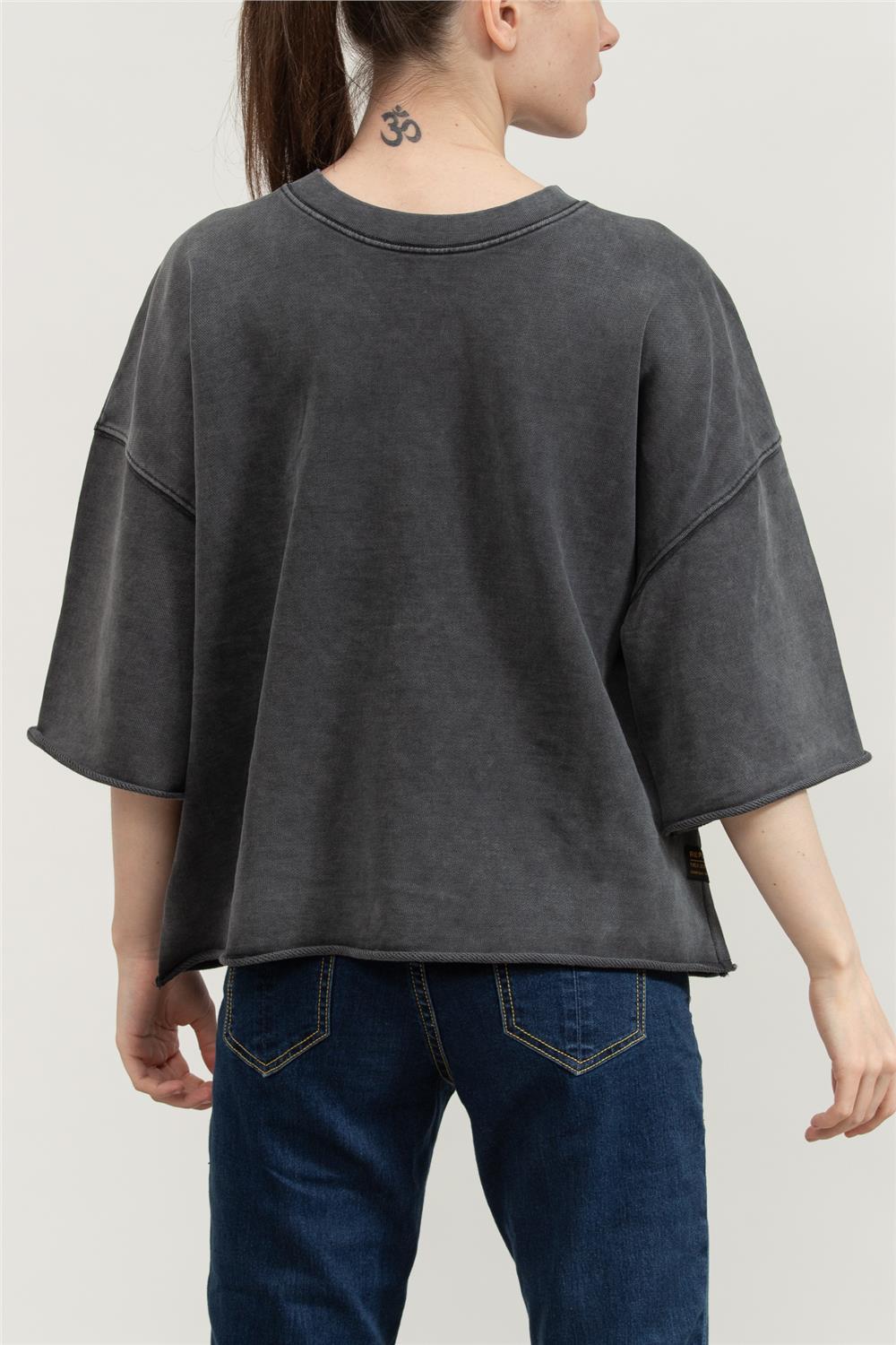 Replay Comfort Fit Kadın Bisiklet Yaka Sweatshirt