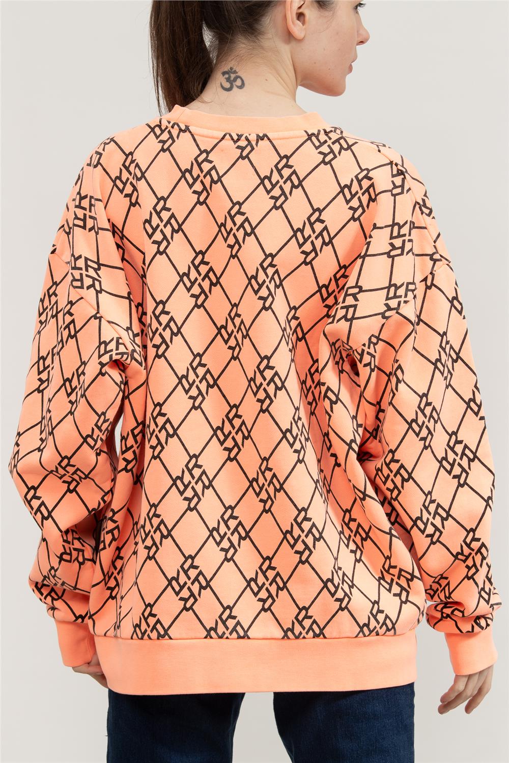 Replay Over Kadın Bisiklet Yaka Sweatshirt