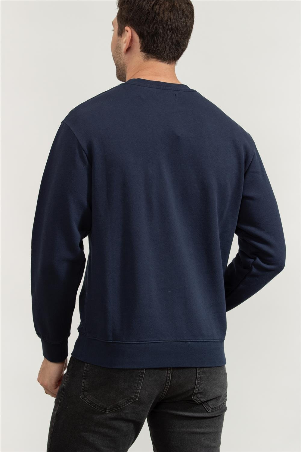 Replay Regular Erkek Bisiklet Yaka Sweatshirt