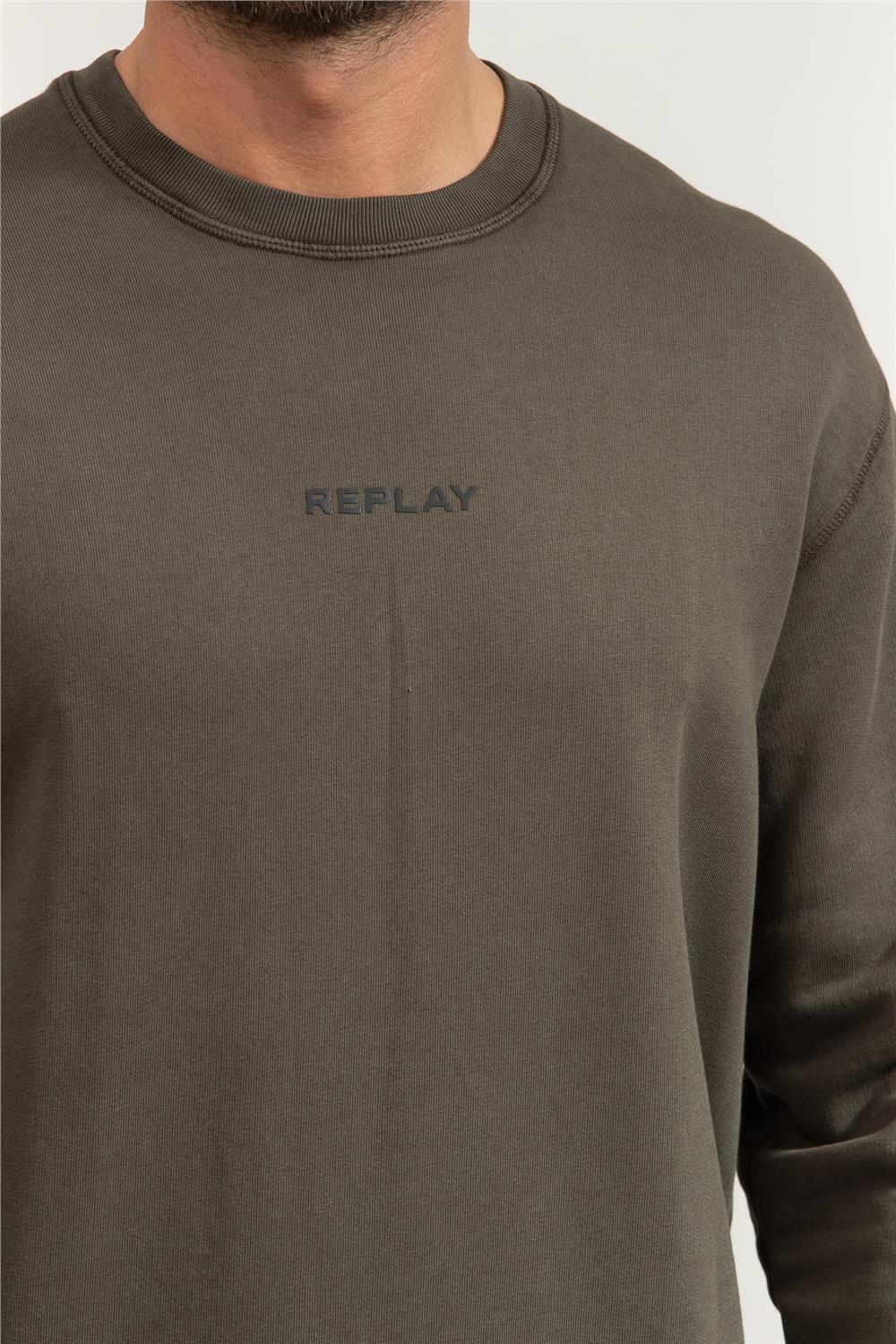 Replay Regular Erkek Bisiklet Yaka Sweatshirt