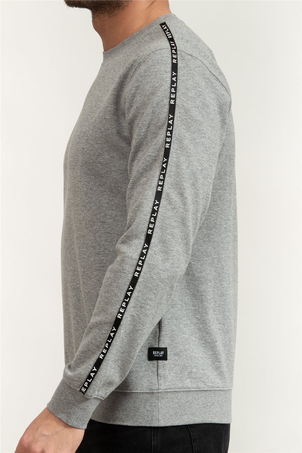 Replay Regular Erkek Bisiklet Yaka Sweatshirt