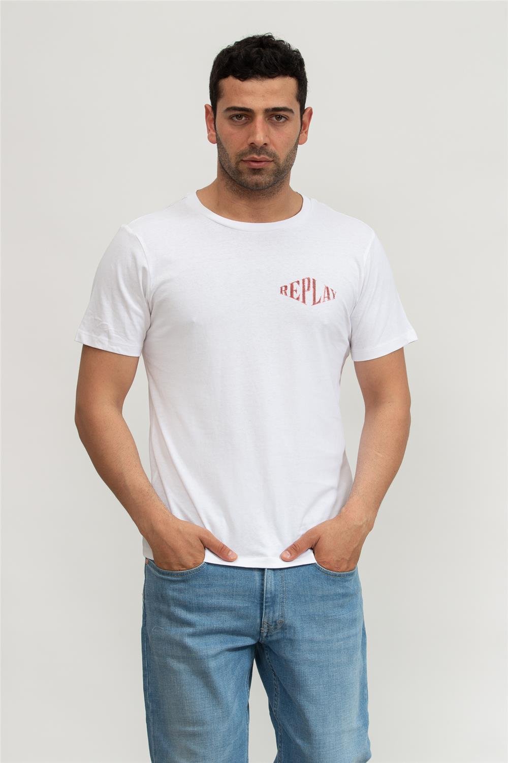 Replay Regular Erkek Bisiklet Yaka T-Shirt