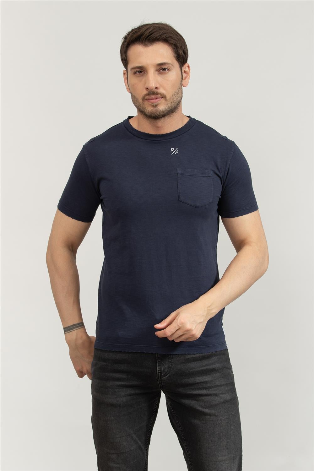 Replay Regular Erkek Bisiklet Yaka T-Shirt