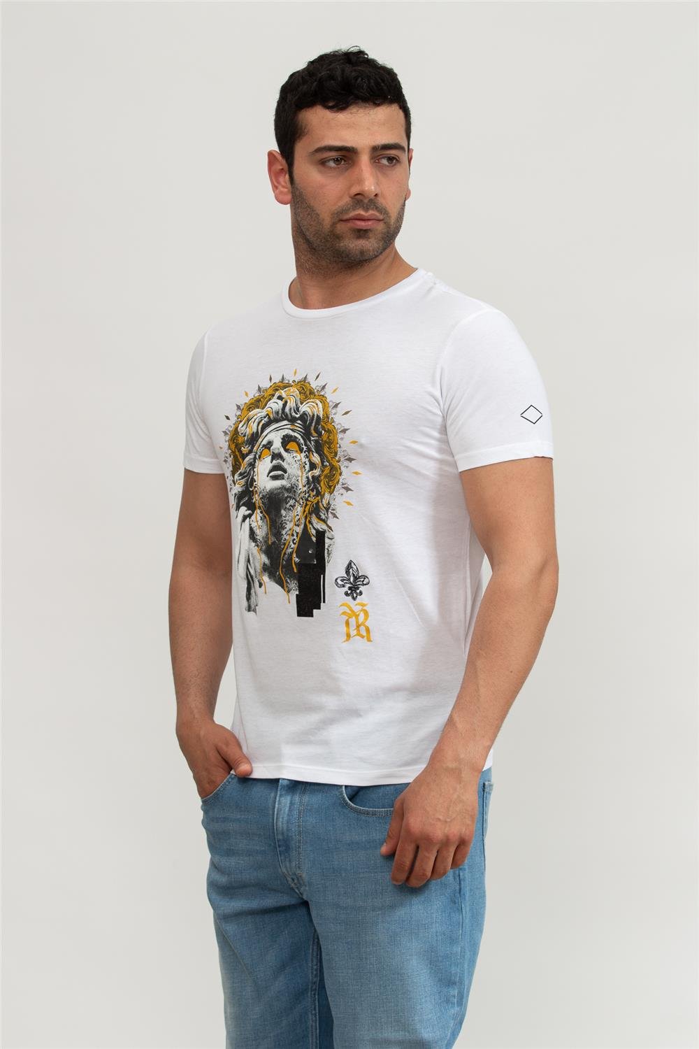 Replay Regular Erkek Bisiklet Yaka T-Shirt
