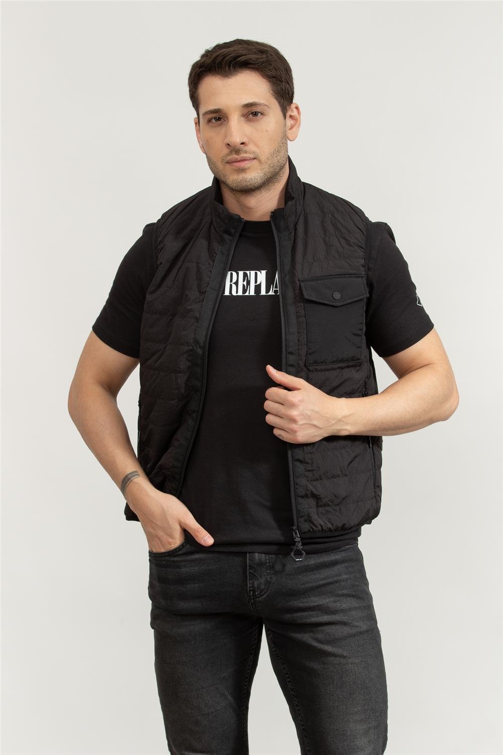 Replay Regular Slim Erkek Yelek