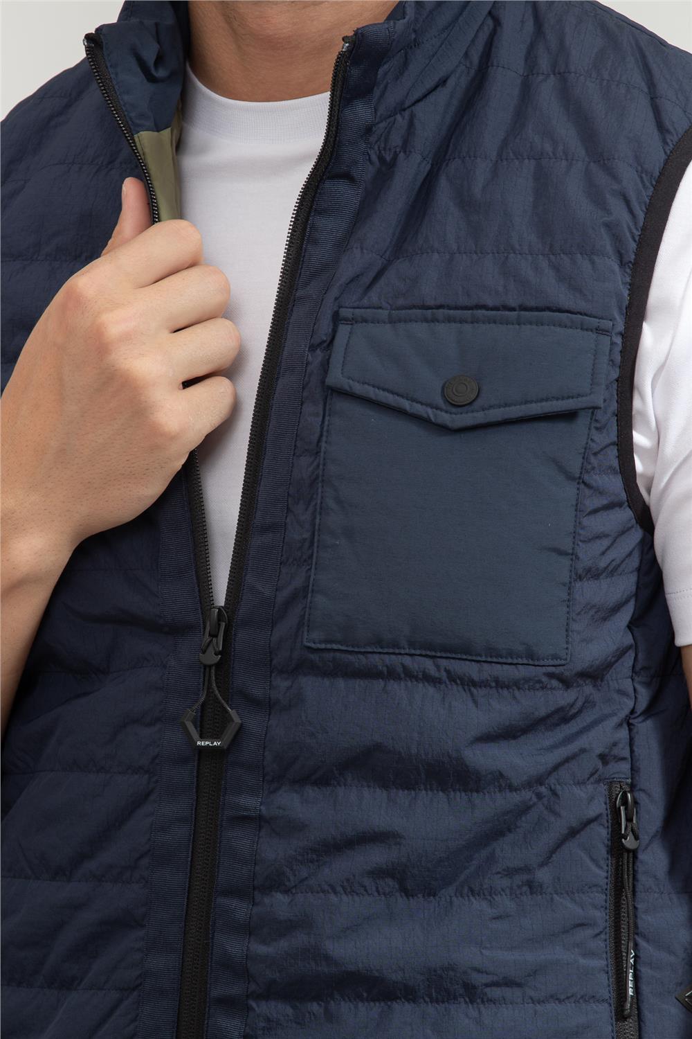 Replay Regular Slim Erkek Yelek