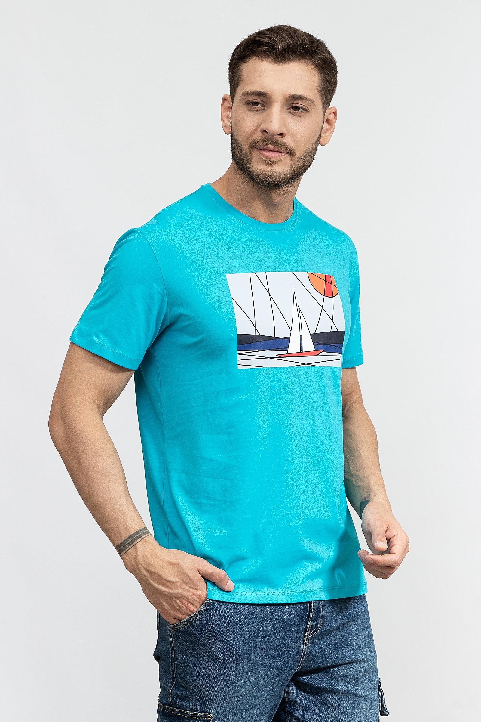 Stamati's Erkek Bisiklet Yaka T-Shirt