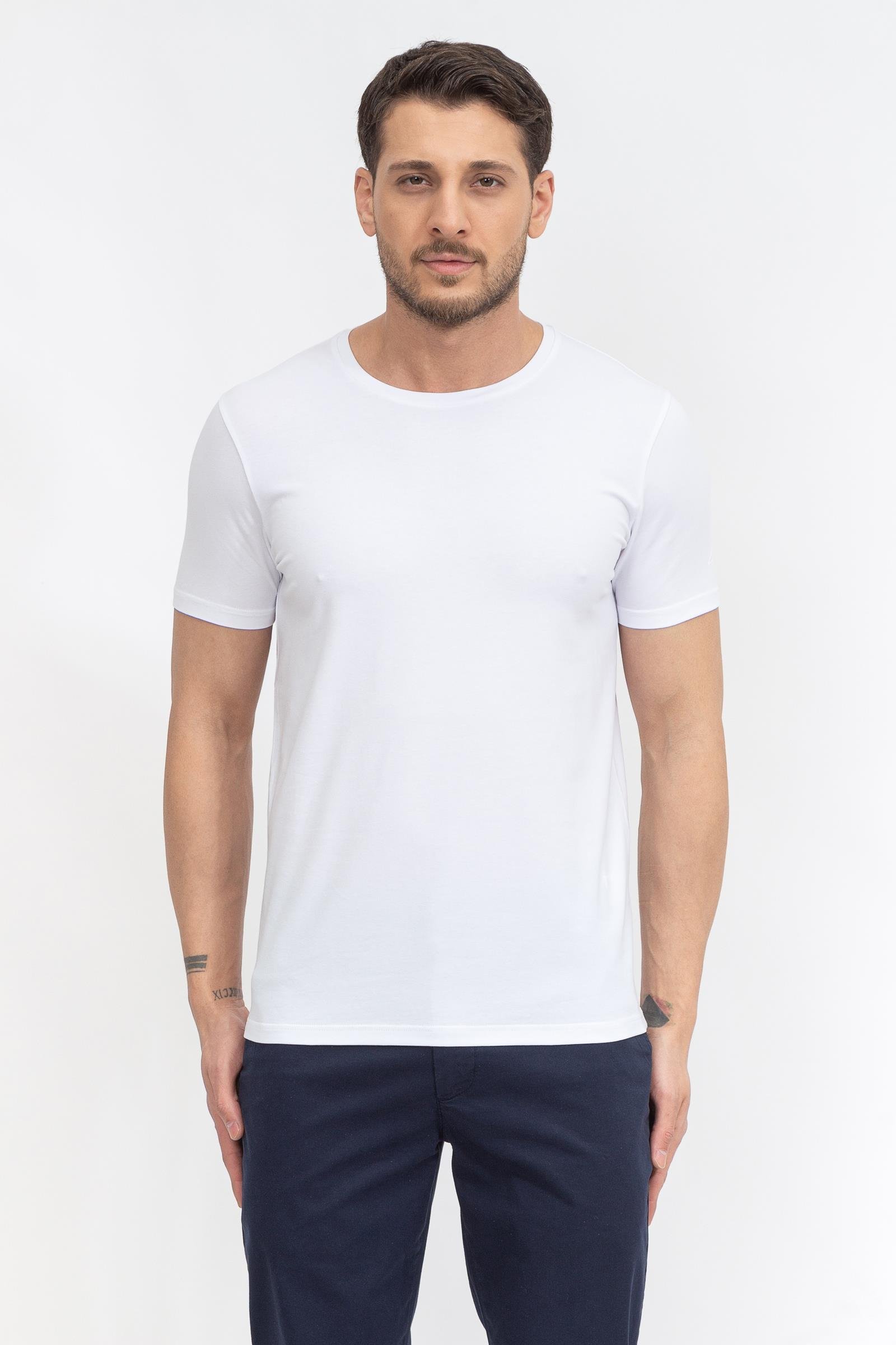 Stamati's Erkek Bisiklet Yaka T-Shirt