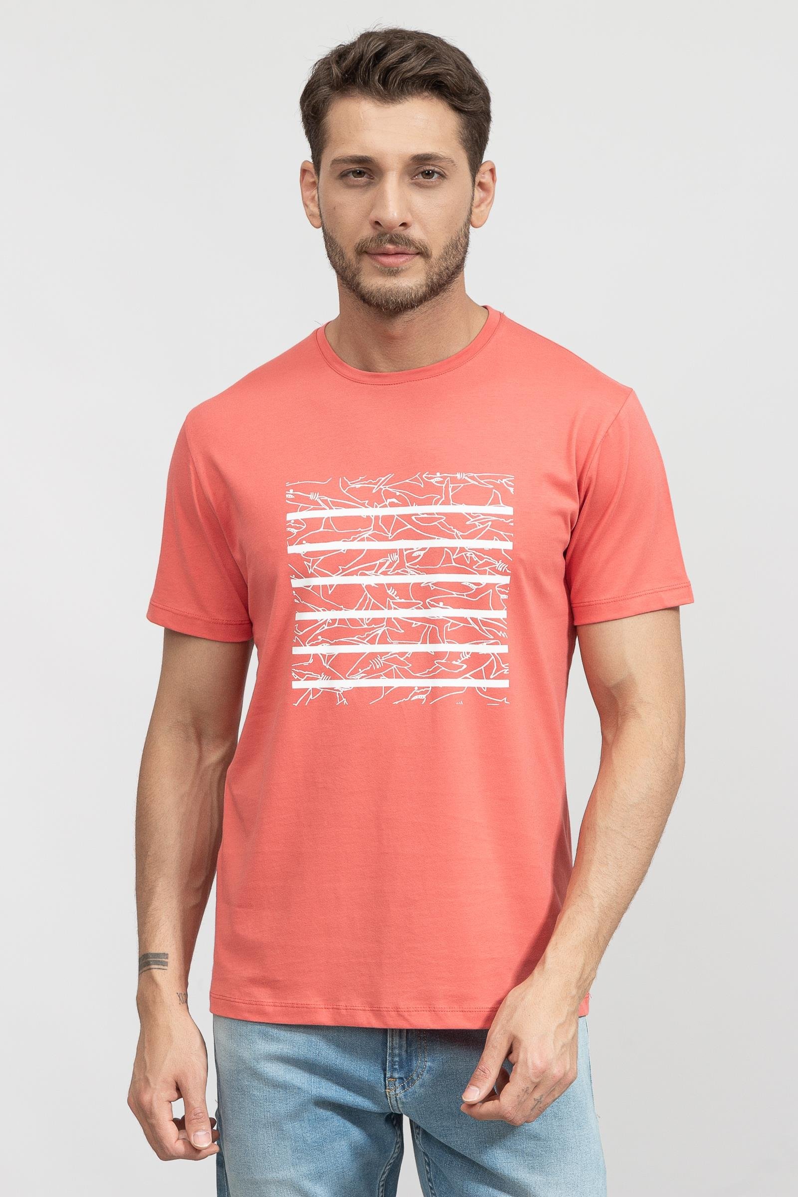 Stamati's Erkek Bisiklet Yaka T-Shirt