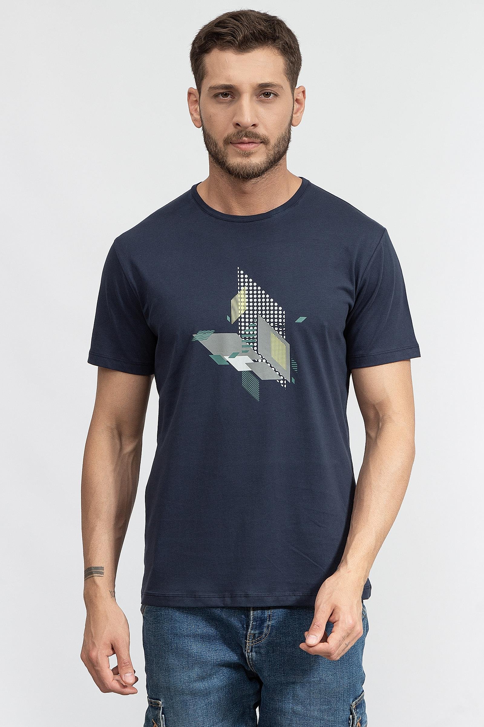 Stamati's Erkek Bisiklet Yaka T-Shirt