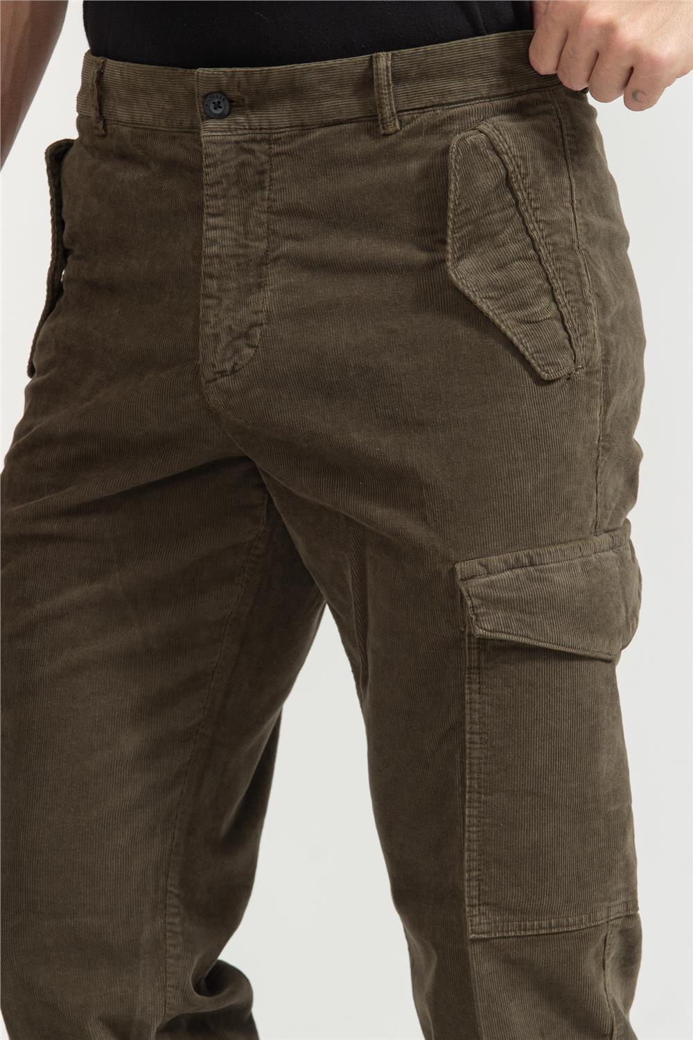 Tommy Hilfiger Cargo Corduroy Erkek Jogger Pantolon