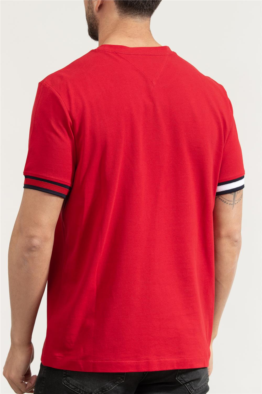 Tommy Hilfiger Erkek Bisiklet Yaka T-Shirt