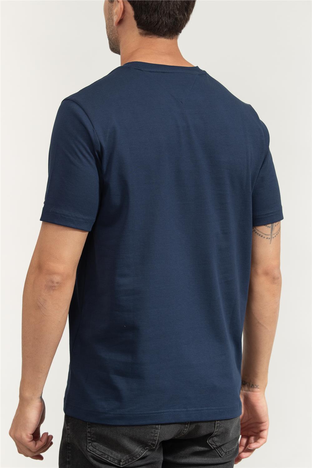 Tommy Hilfiger Erkek Bisiklet Yaka T-Shirt