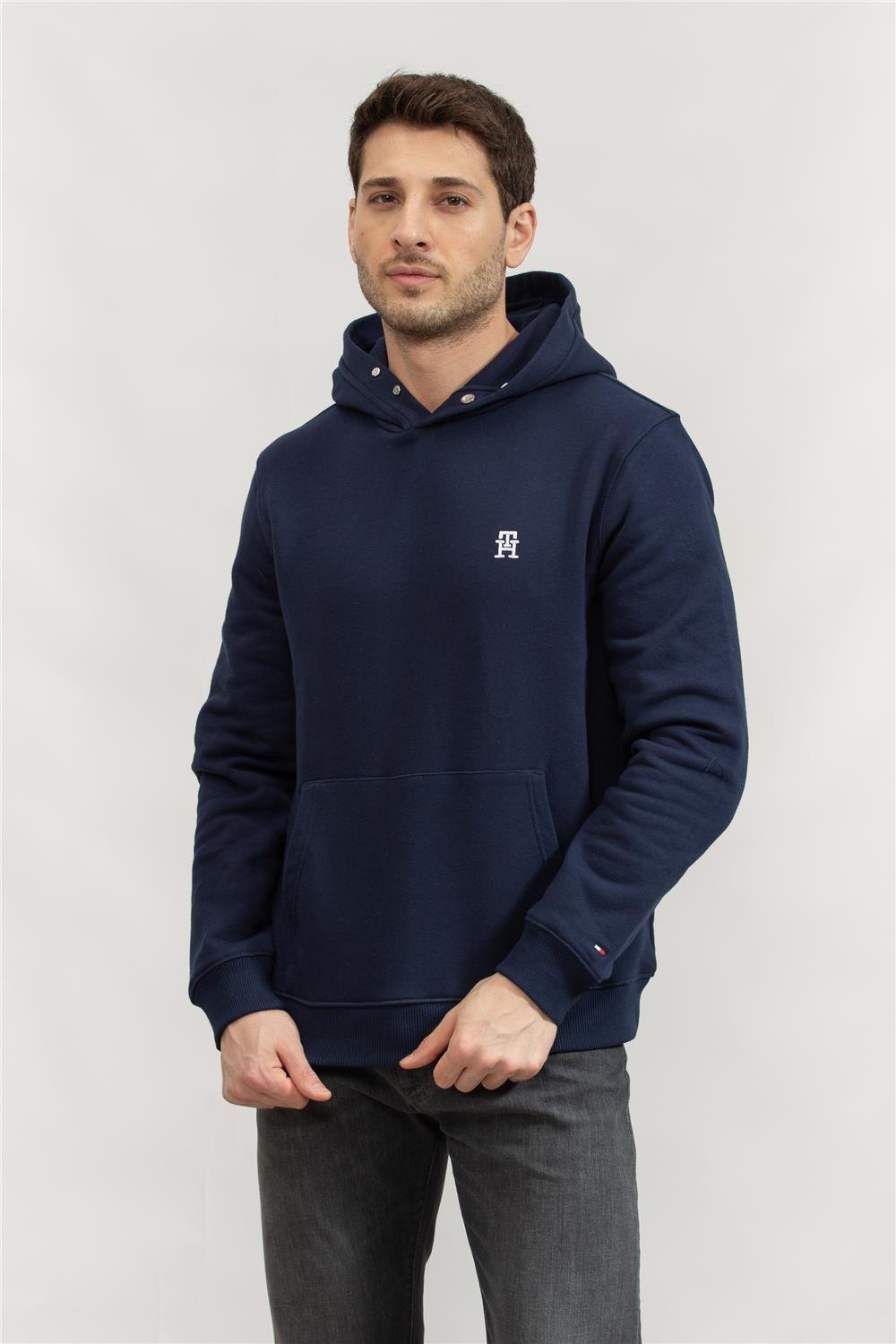 Tommy Hilfiger Erkek Kapüşonlu Sweatshirt