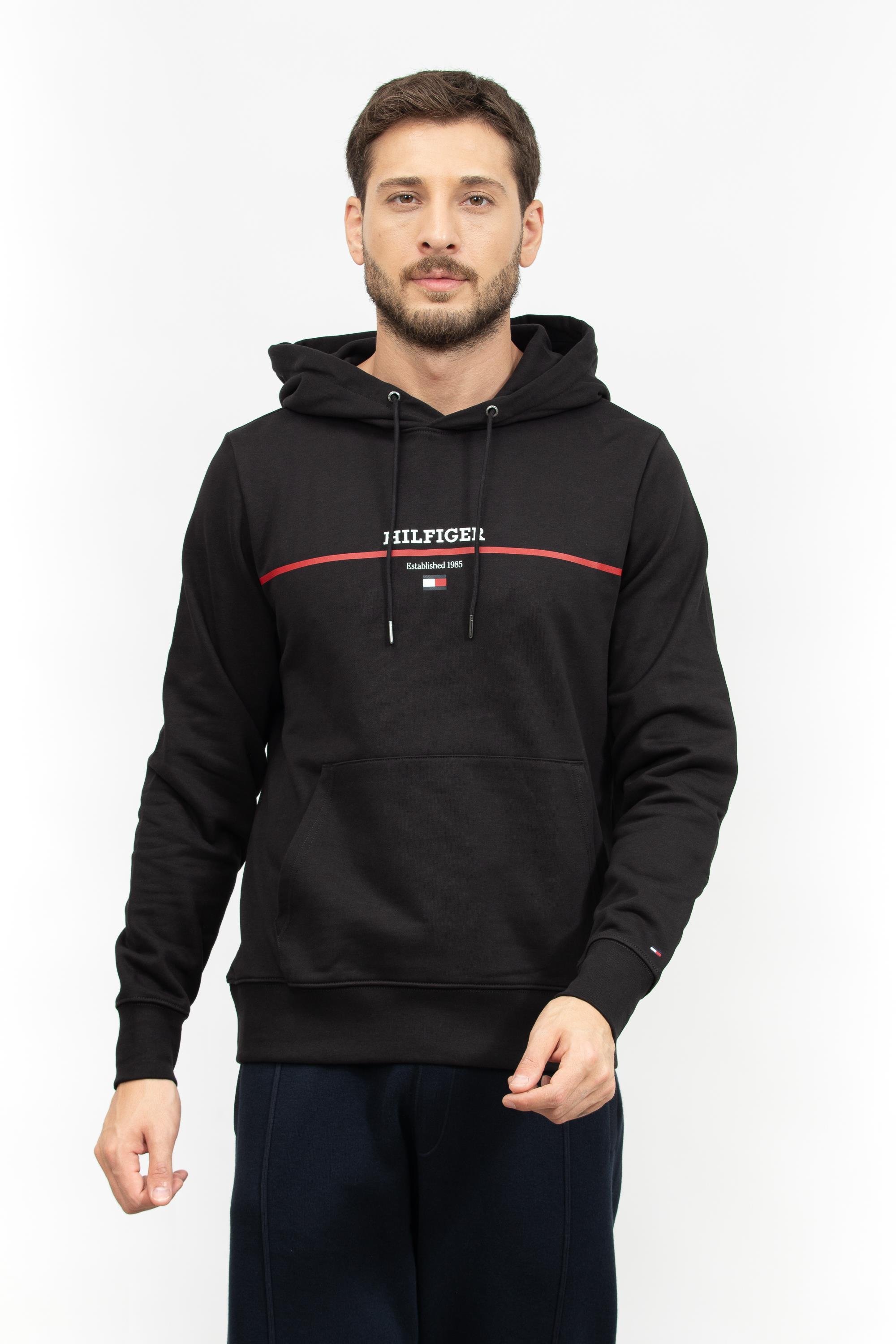 Tommy Hilfiger Erkek Kapüşonlu Sweatshirt