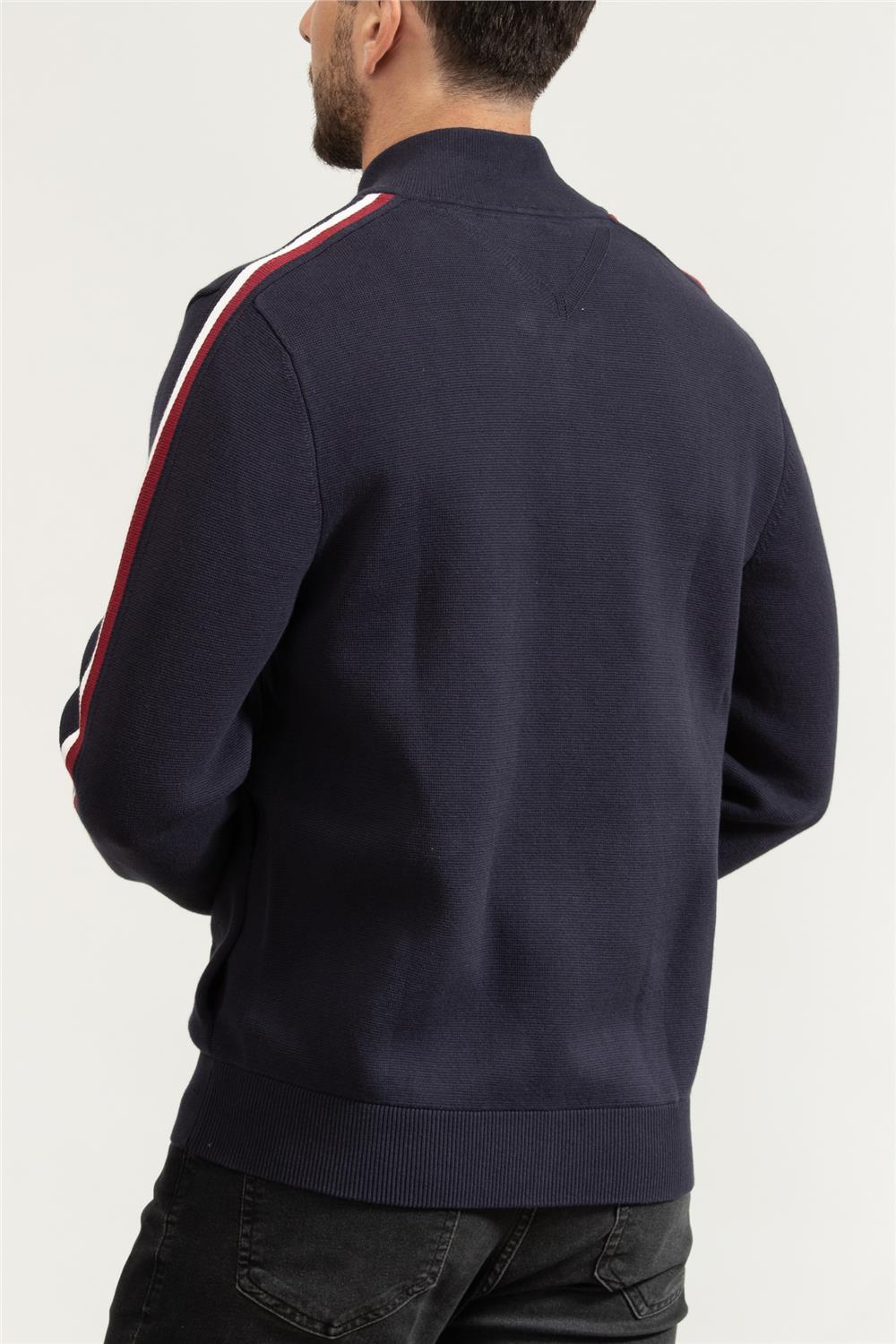 Tommy Hilfiger Global Stripe Erkek Hırka