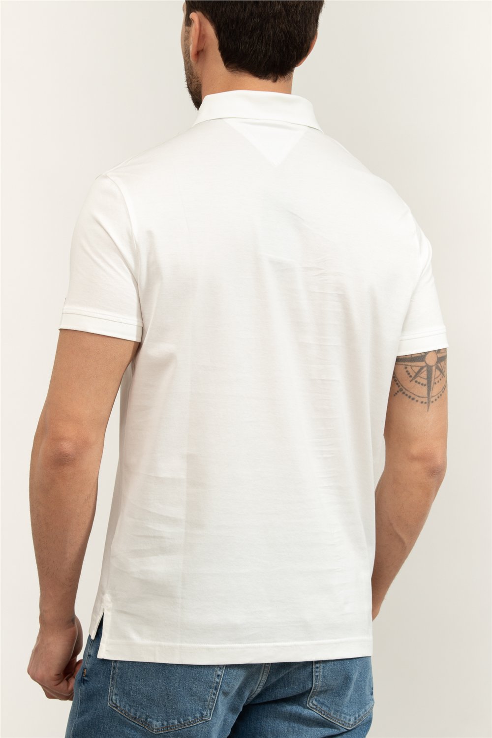 Tommy Hilfiger Hidden Placket Detail Reg Polo Erkek Polo Yaka T-Shirt