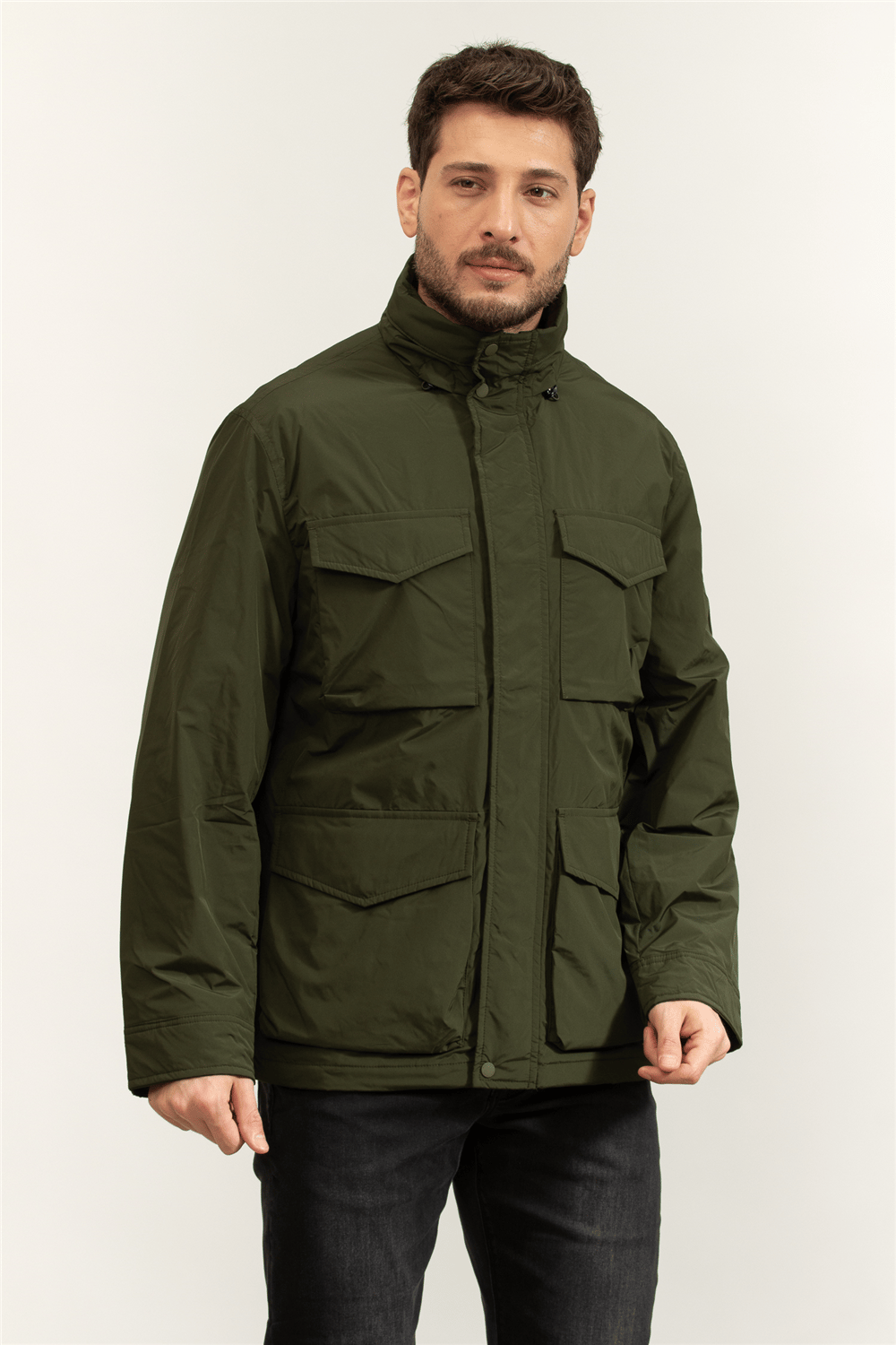 Tommy Hilfiger LW Packable Field Jacket Erkek Mont Yeşil