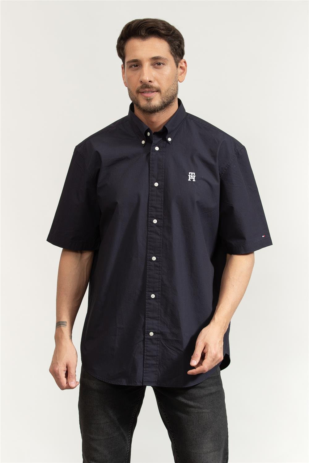 Tommy Hilfiger Monogram Solid Erkek Gömlek