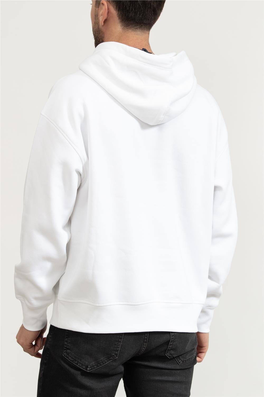 Tommy Hilfiger Monotype Embro Hoodie Erkek Kapüşonlu Sweatshirt