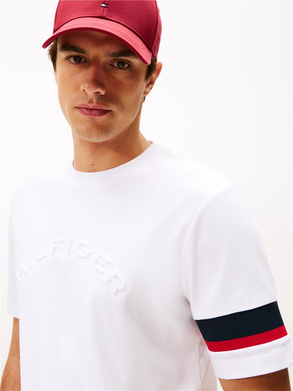Tommy Hilfiger Rwb Insert Tee Erkek Bisiklet Yaka T-Shirt