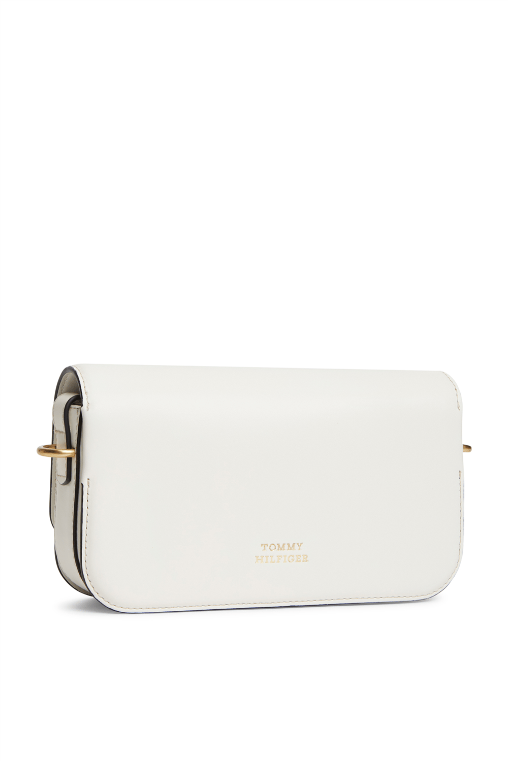 Tommy Hilfiger Script Leather Flap Kadın Mini Omuz Çantası