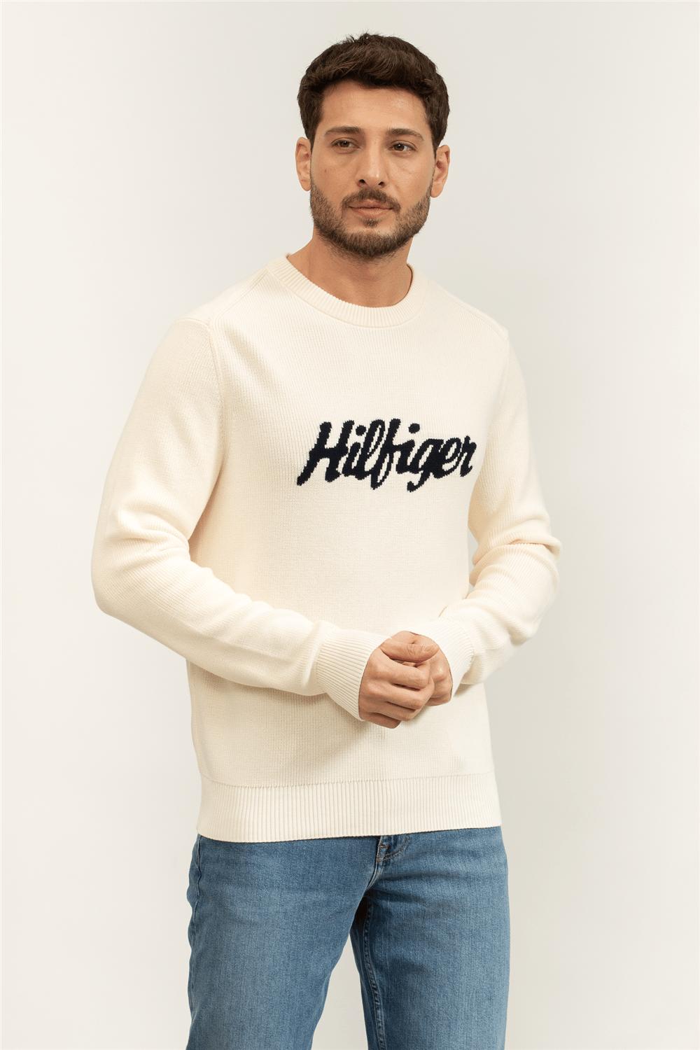 Tommy Hilfiger Seasonal Graphic Cotton Cneck Erkek Triko
