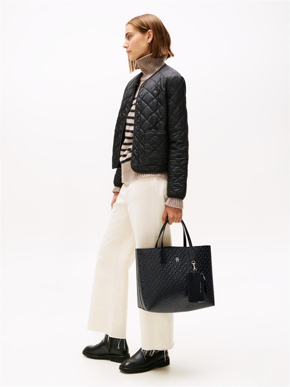 Tommy Hilfiger Th Icon Satchel Kadın Omuz Çantası