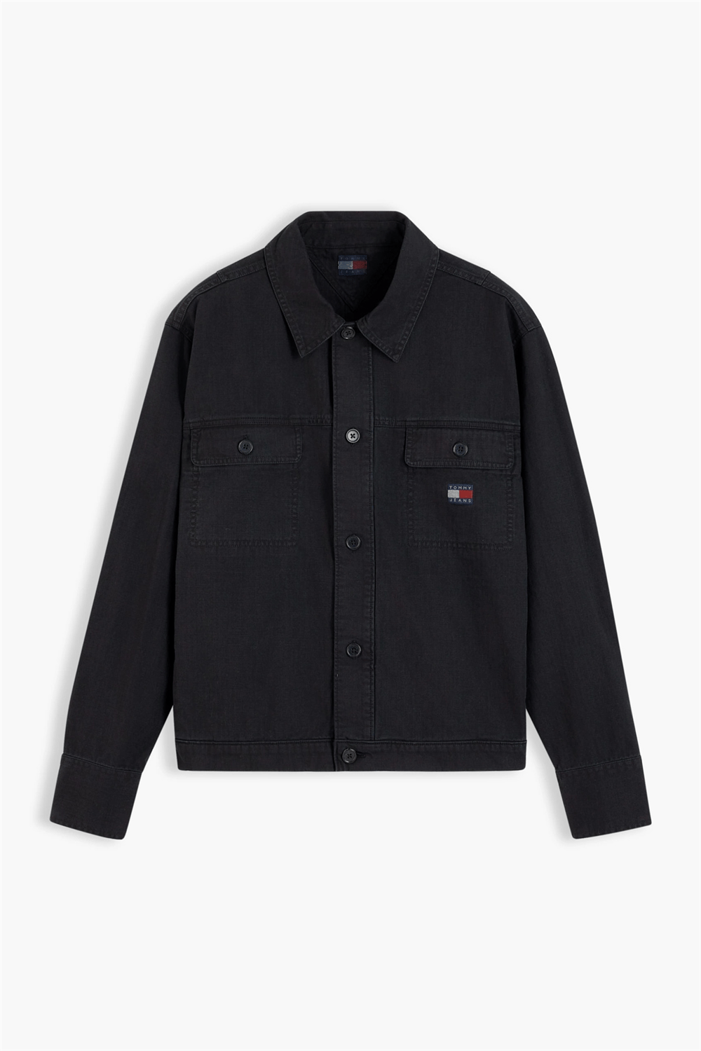 Tommy Hilfiger Tjm Essential Overshirt Erkek Gömlek Siyah