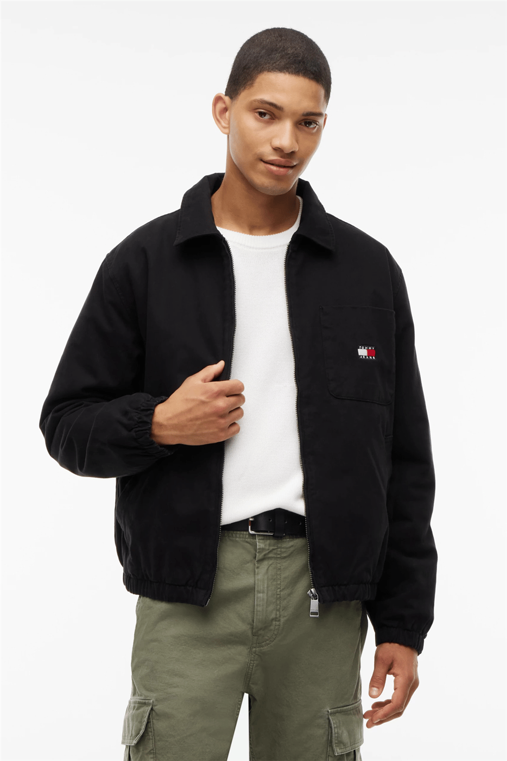 Tommy Hilfiger Tjm Harrington Cotton Jacket Ext Erkek Mont Siyah