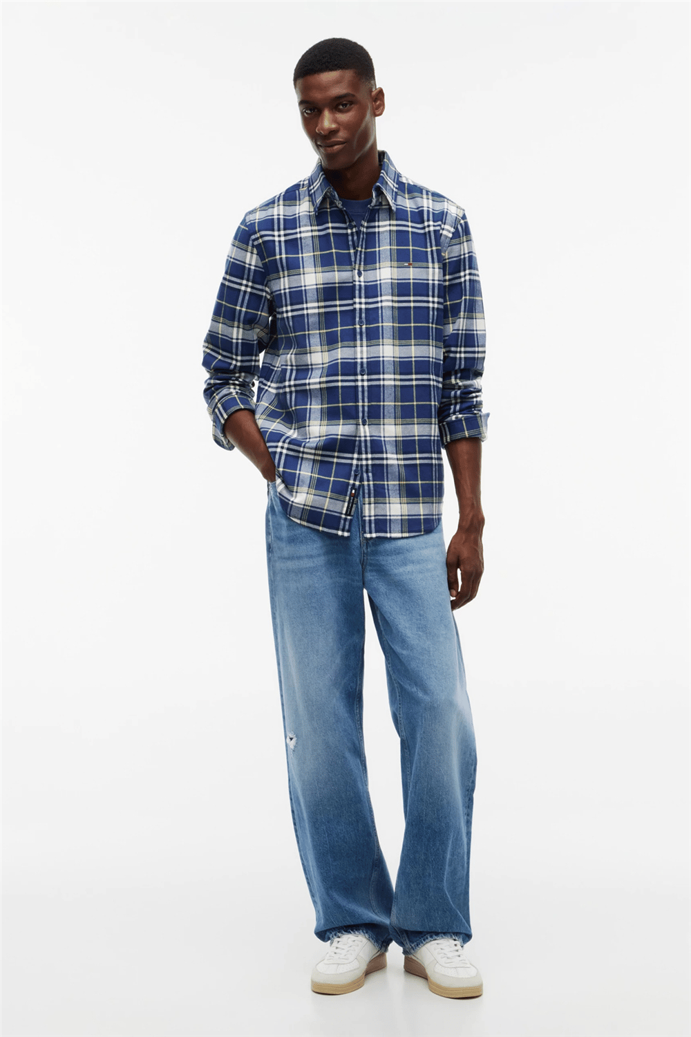 Tommy Hilfiger Tjm Reg Flannel Check Shirt Ext Erkek Gömlek