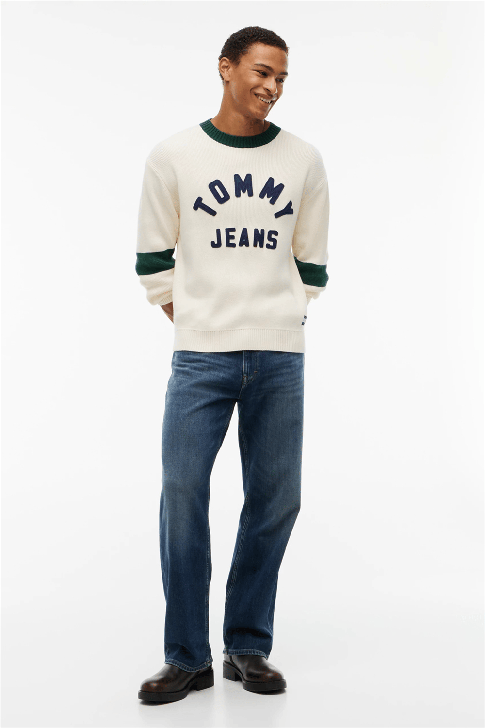 Tommy Hilfiger Tjm Reg New Classics Sweater Ext Erkek Triko Bej