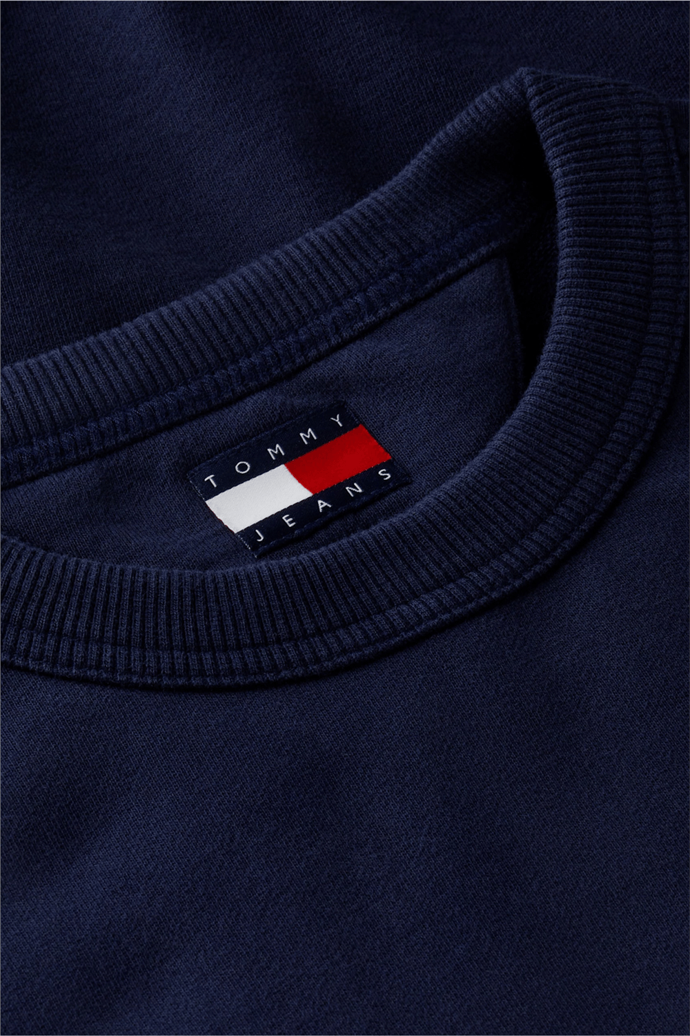 Tommy Hilfiger Tjm Rlx Wavy Flag Erkek Bisiklet Yaka Sweatshirt Mavi