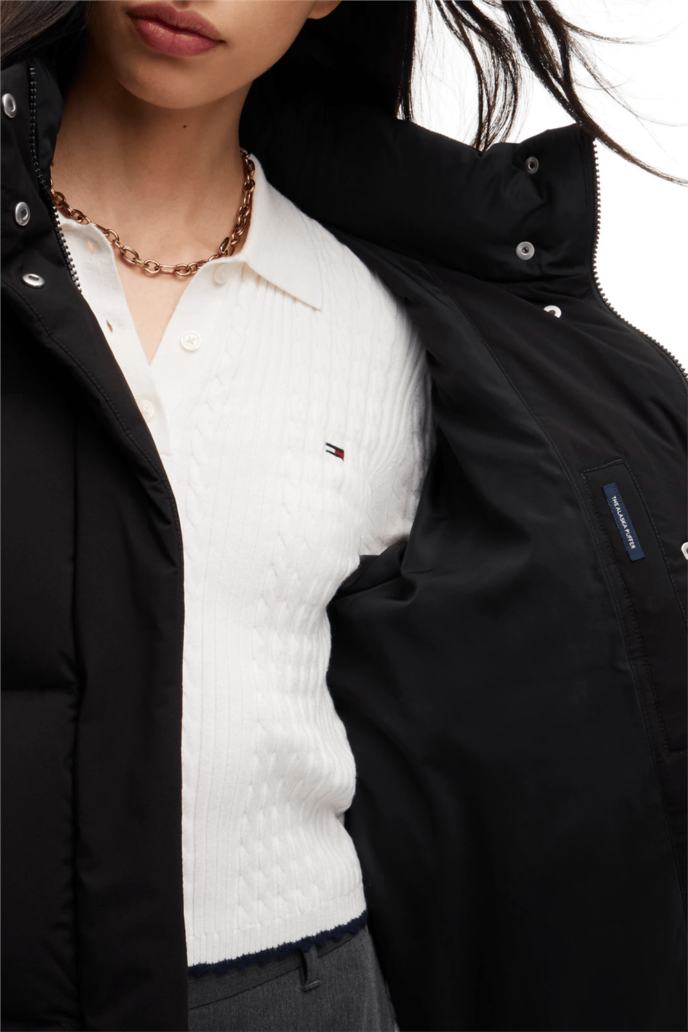 Tommy Hilfiger Tjw Alaska Puffer Ext Kadın Şişme Mont Siyah
