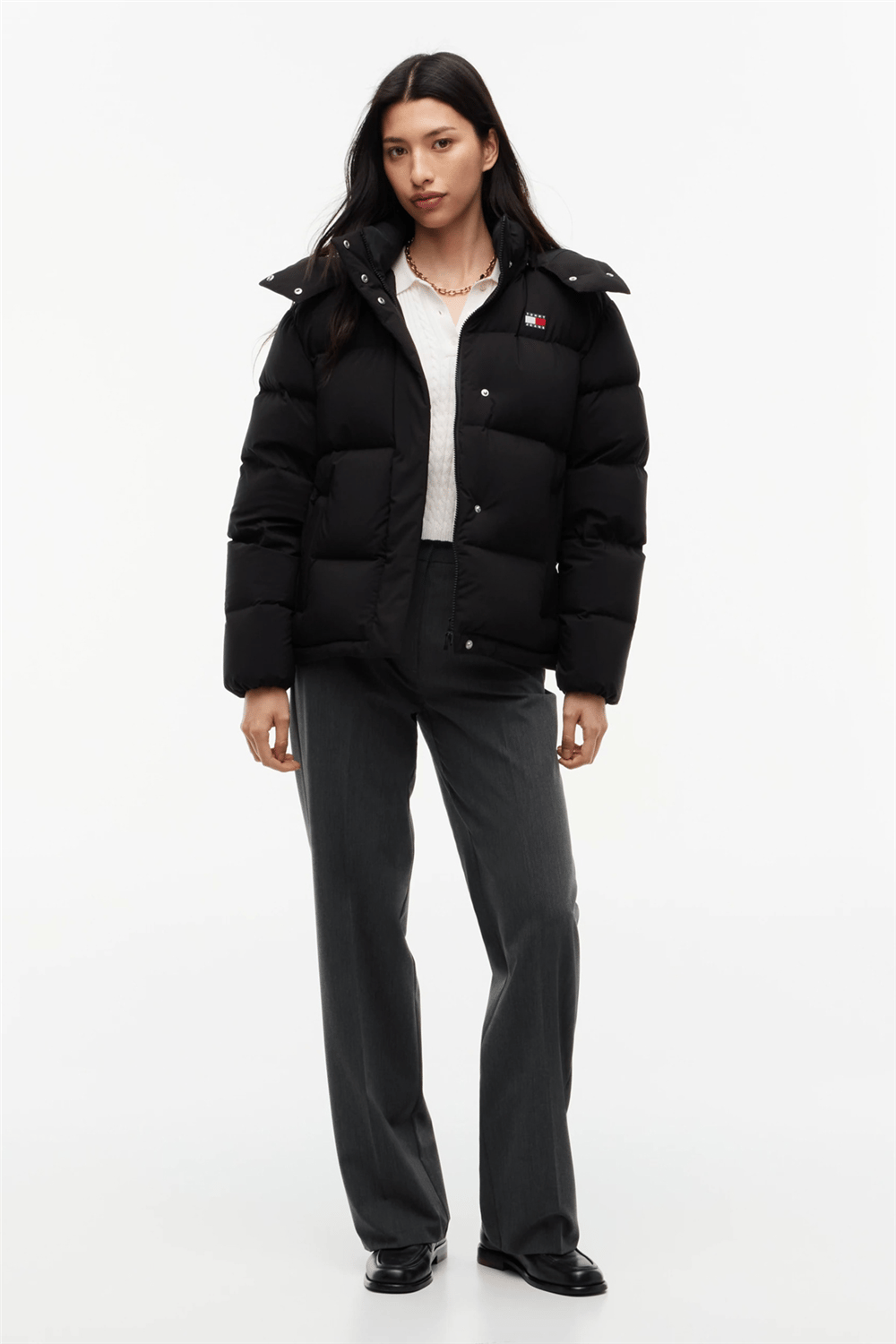 Tommy Hilfiger Tjw Alaska Puffer Ext Kadın Şişme Mont Siyah