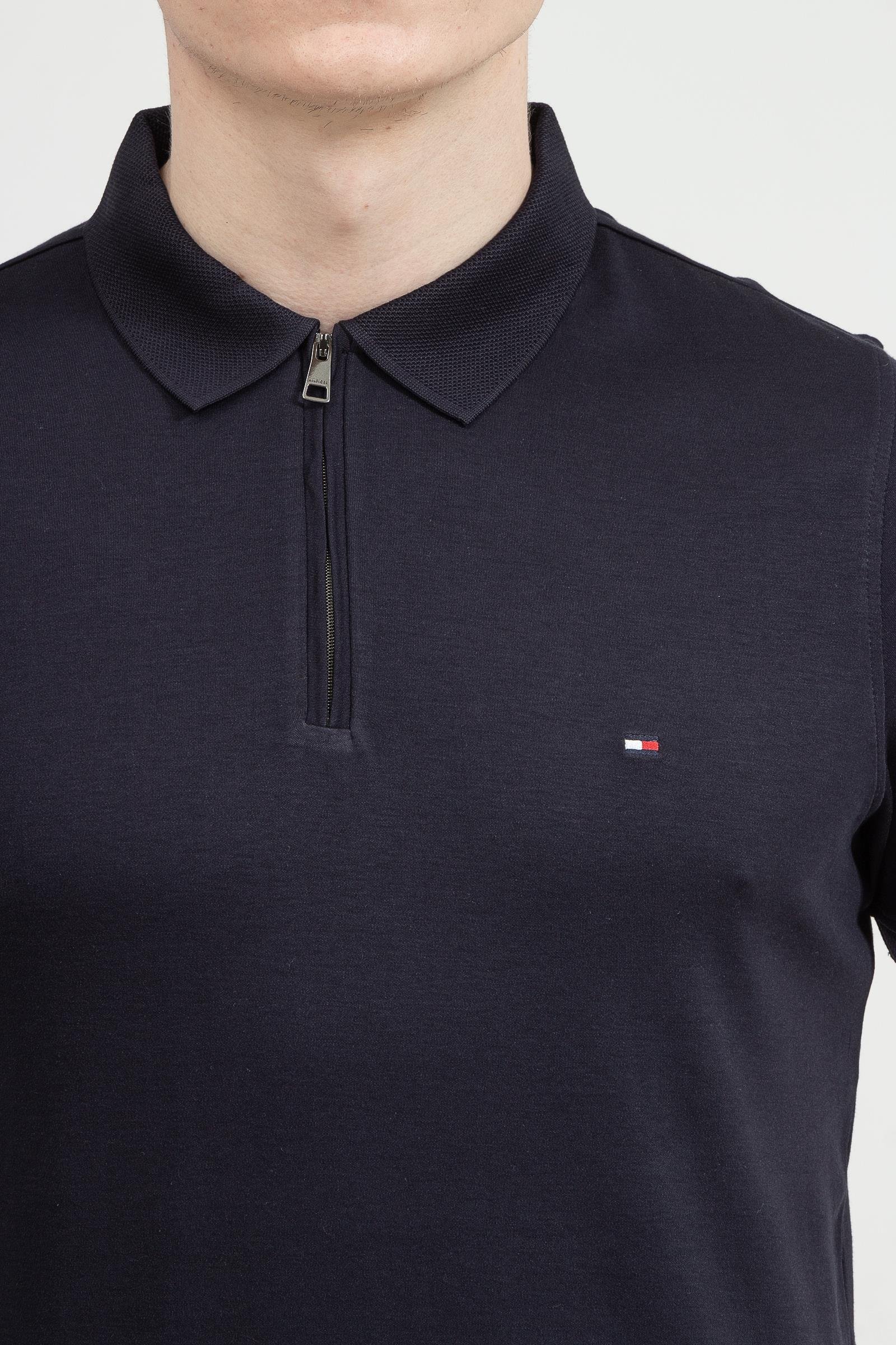 Tommy Hilfiger Zip Interlock Slim Polo Erkek Polo Yaka T-Shirt