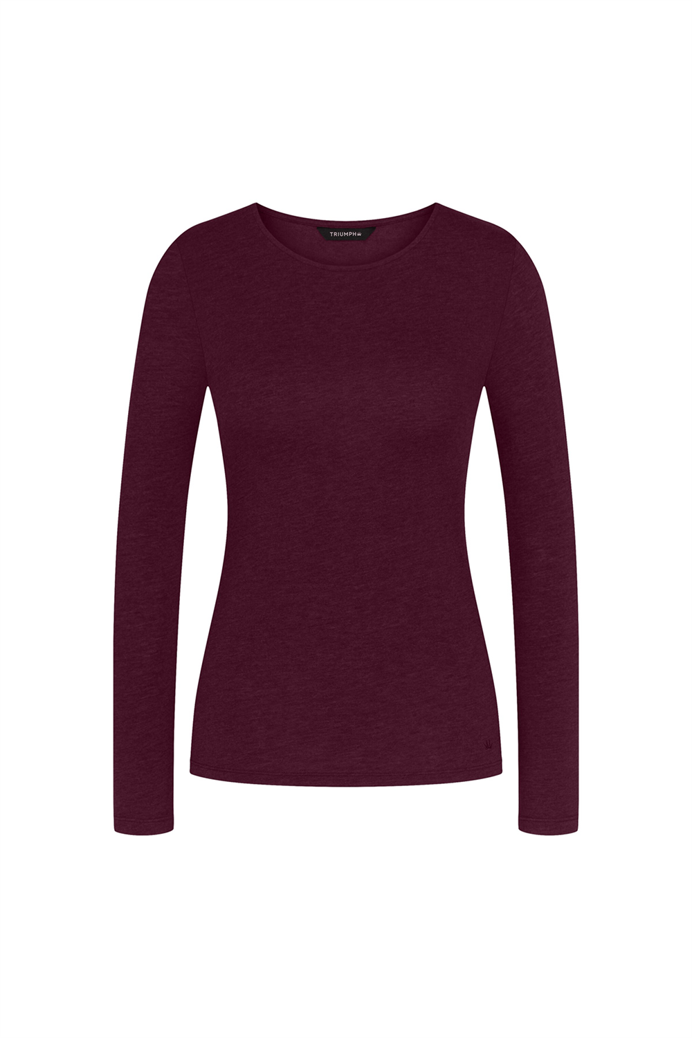 Triumph Beauty Layers LSL Top 04 Kadın Uzun Kollu T-Shirt Bordo