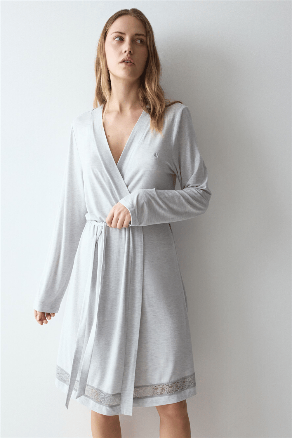 Triumph Comfort Allure Robe Kadın Sabahlık Gri