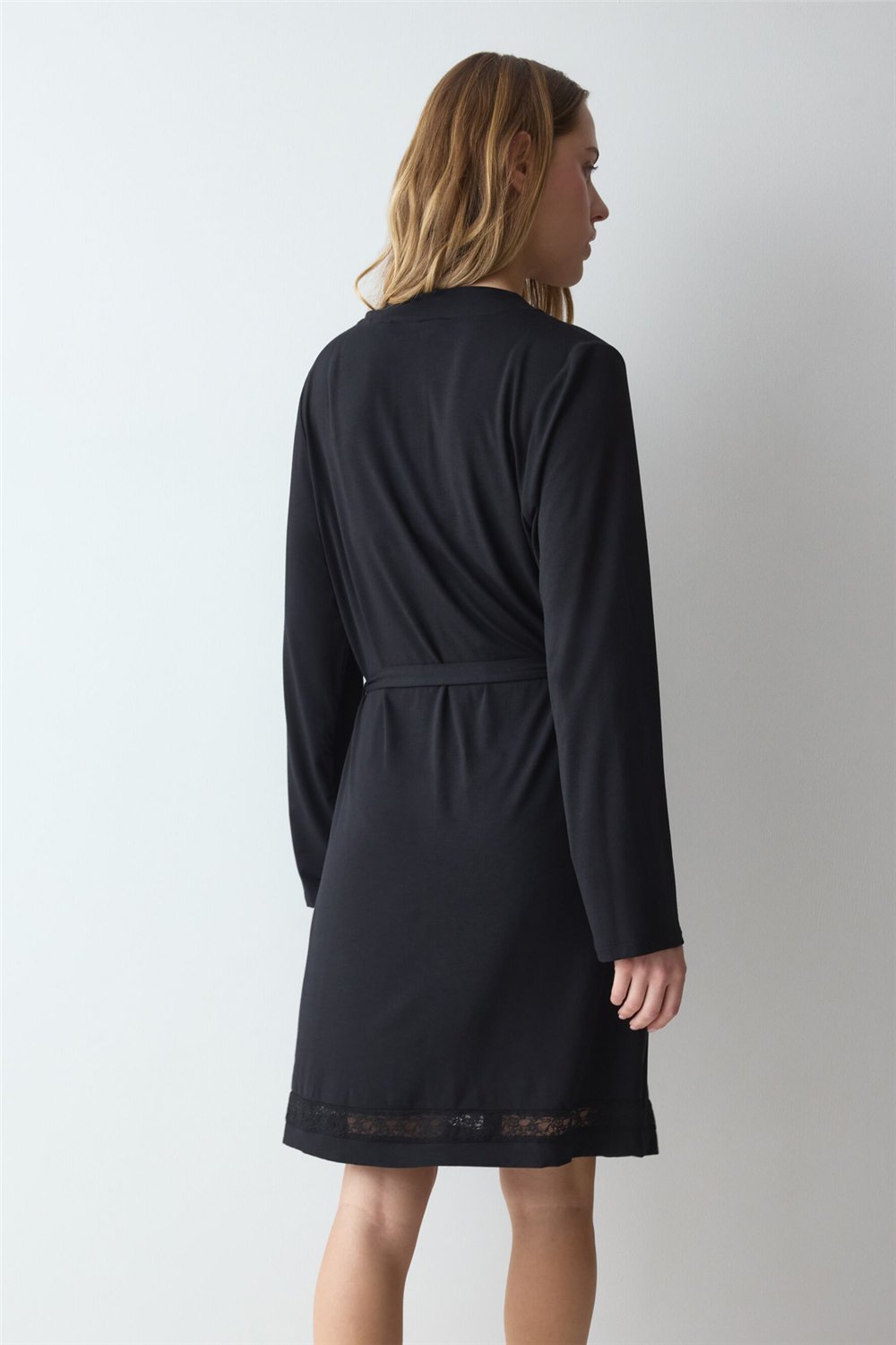 Triumph Comfort Allure Robe Kadın Sabahlık Siyah