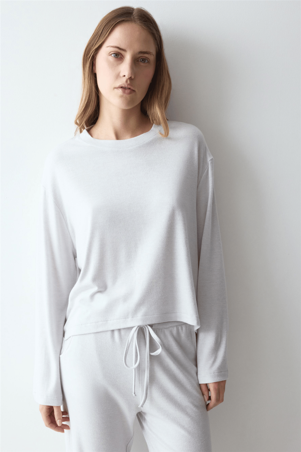 Triumph Cozy Comfort Top X 01 Kadın Uzun Kollu T-Shirt Gri