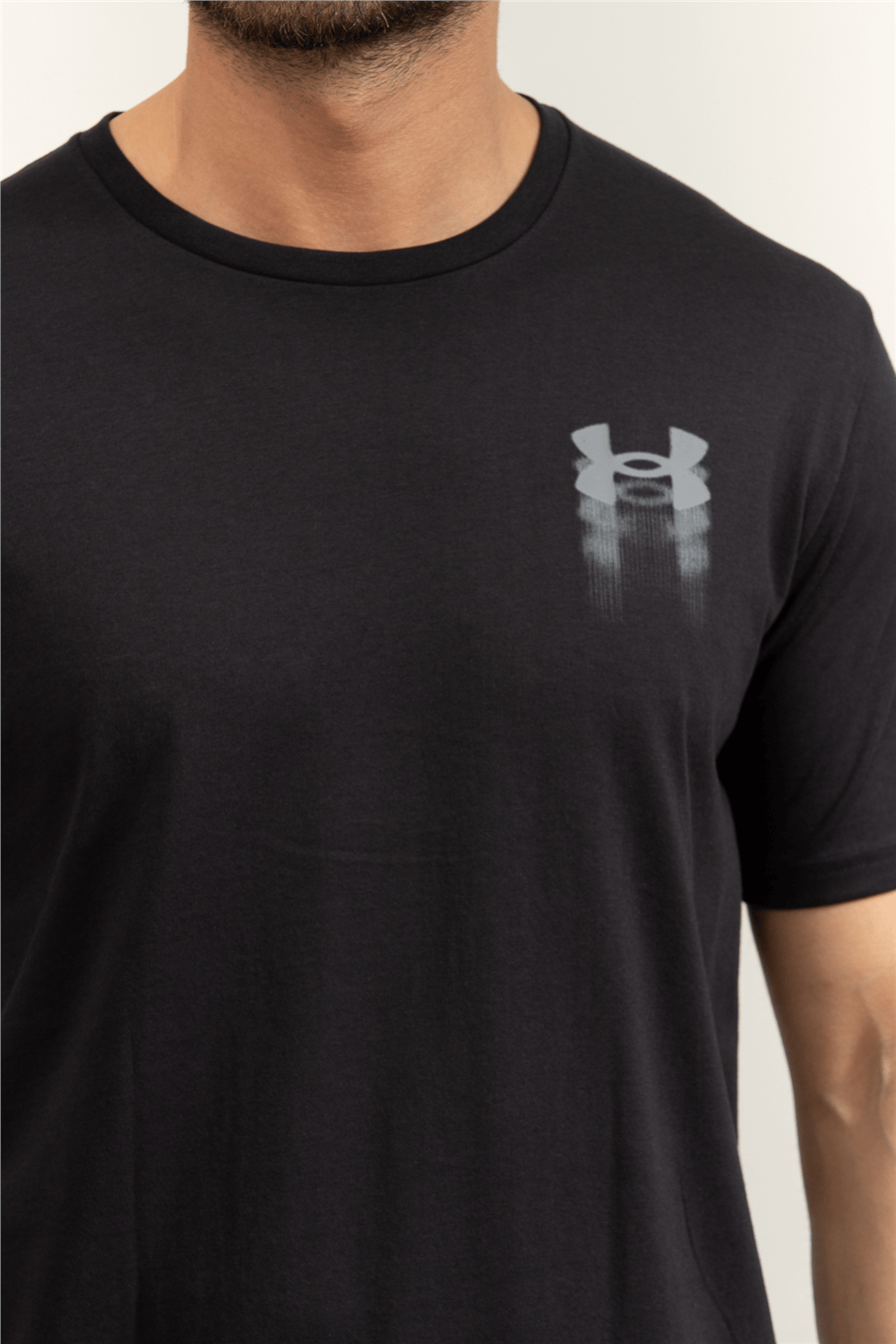Under Armour UA M Blur Logo SS Erkek Bisiklet Yaka T-Shirt