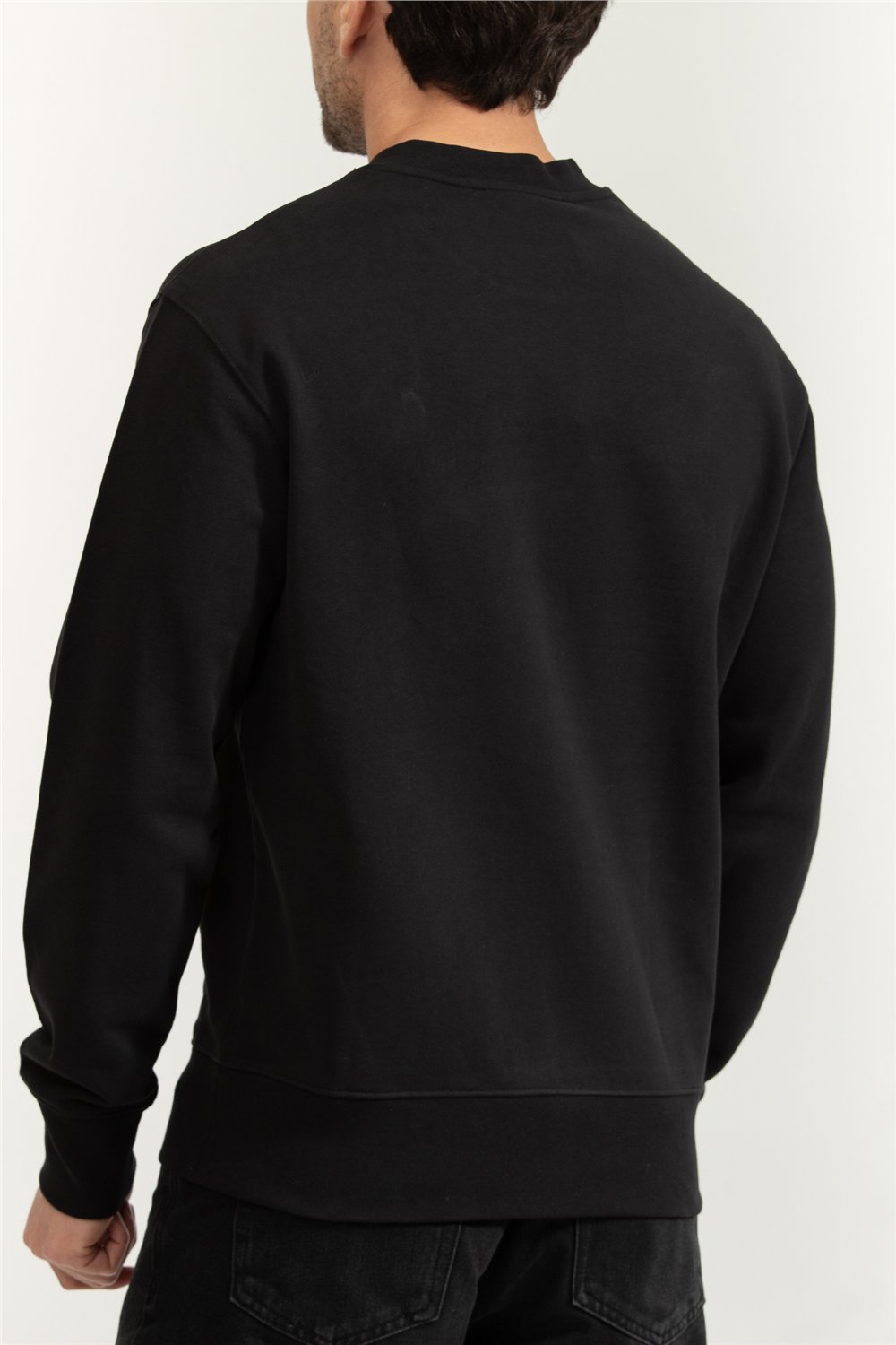 Versace Jeans Couture 72Up302 Vemblem Holo Erkek Bisiklet Yaka Sweatshirt