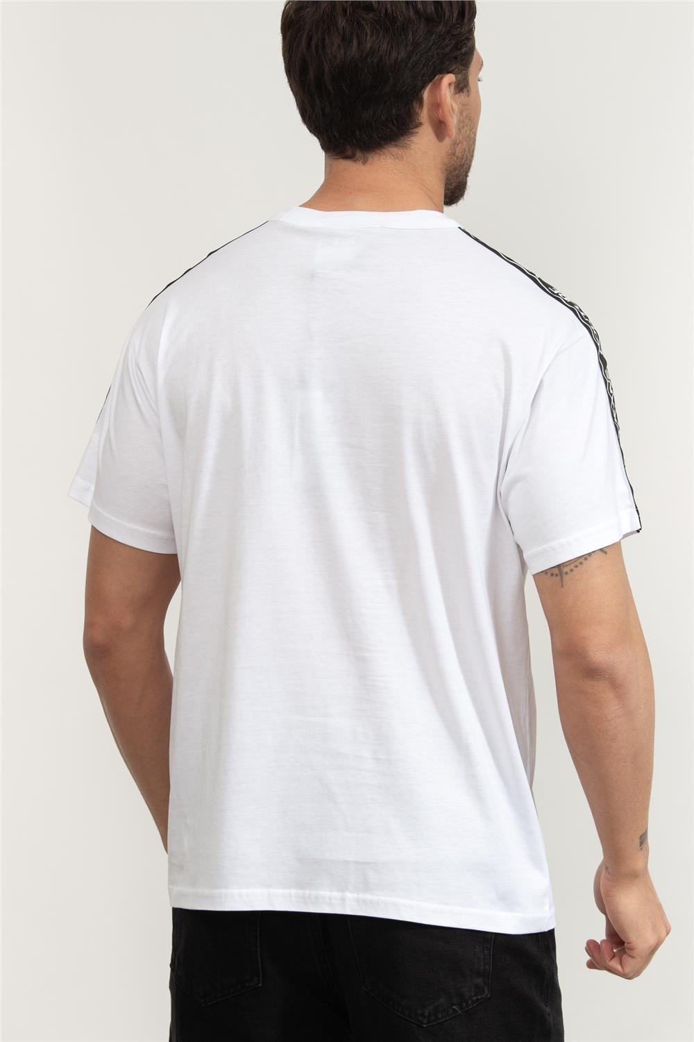 Versace Jeans Couture Cotton Jersey Erkek Bisiklet Yaka T-Shirt