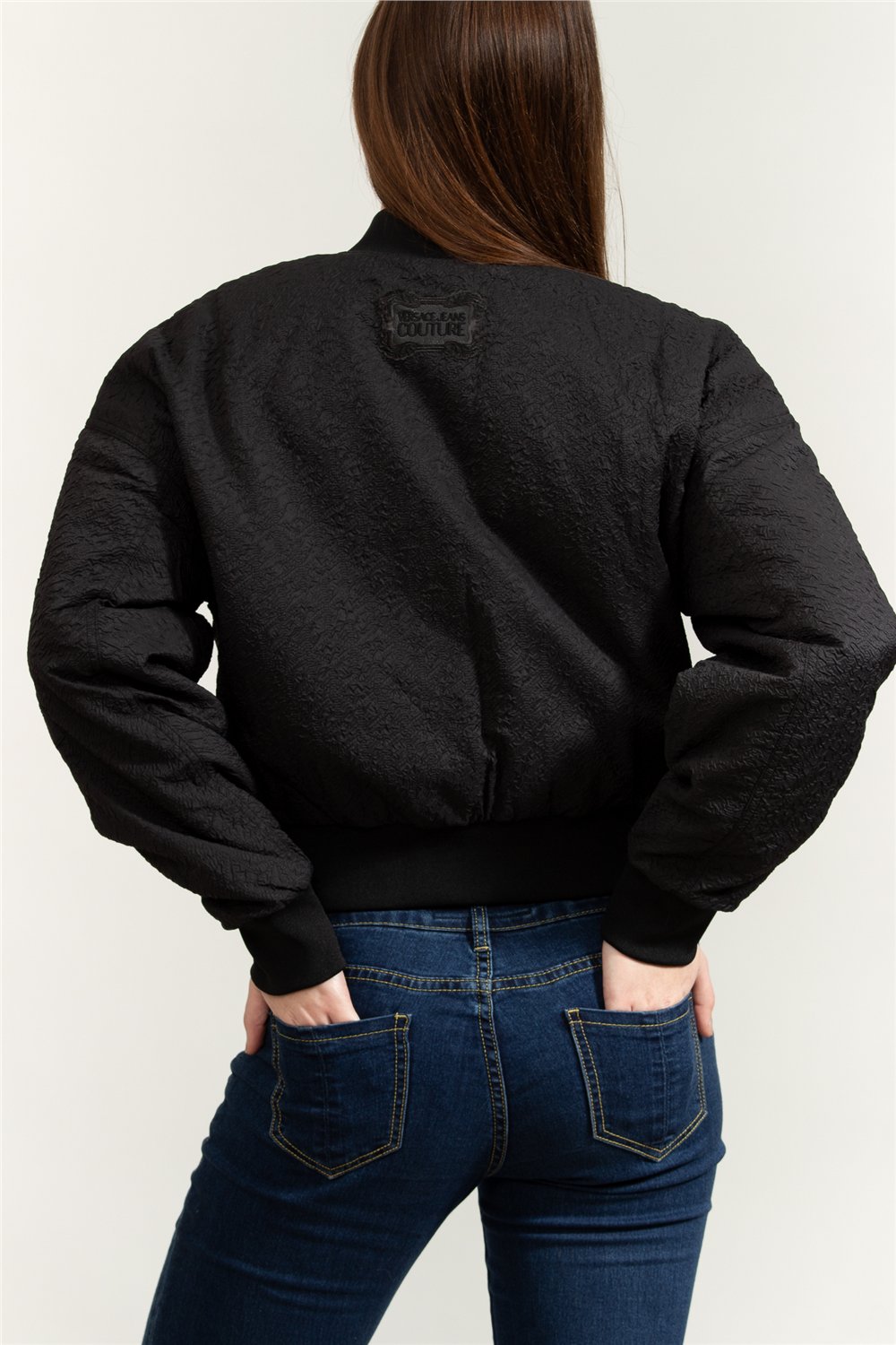 Versace Jeans Couture Crinkle Argyle NL Jacket Kadın Mont