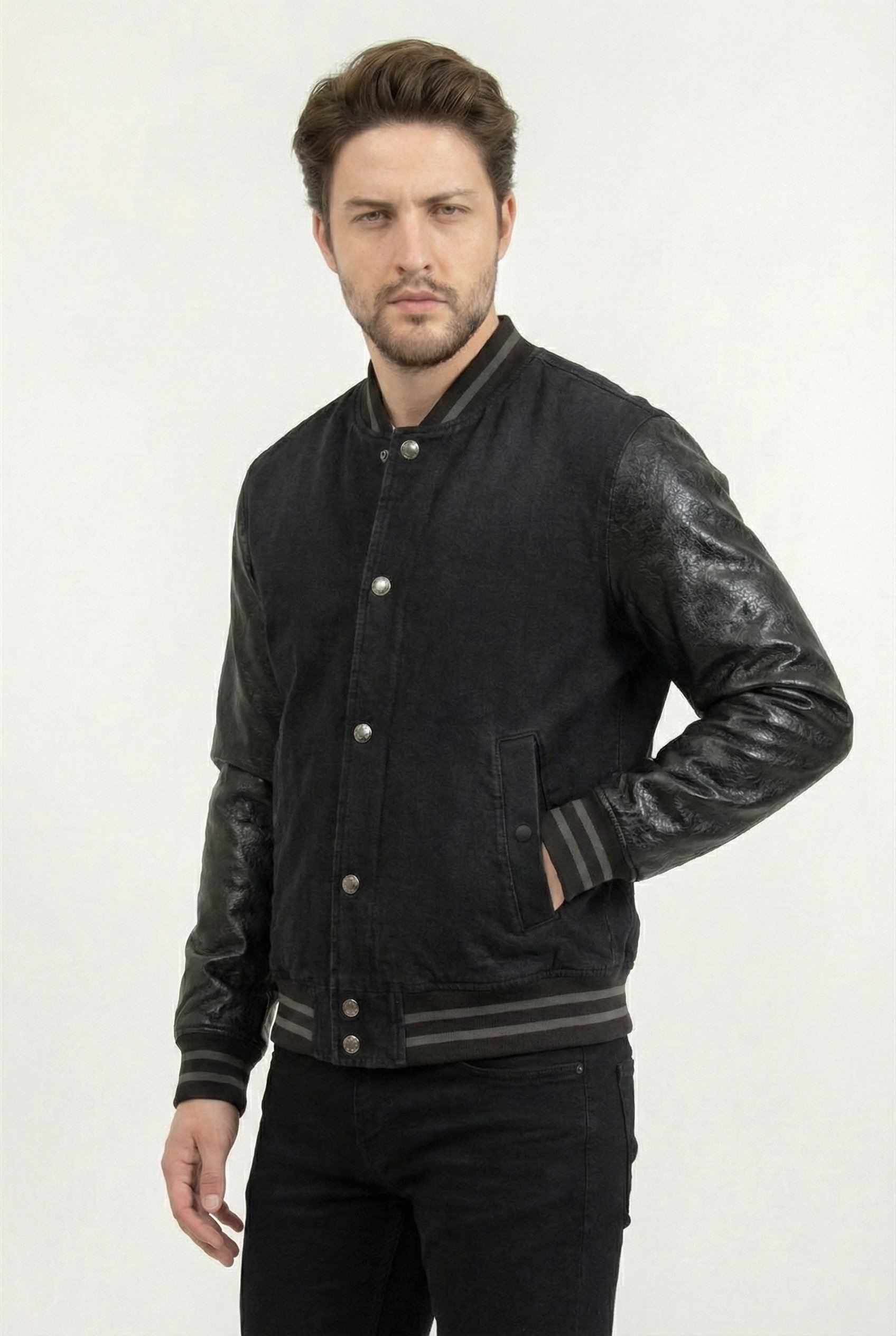 Versace Jeans Couture Emo Khol Smooth Jacket Erkek Mont