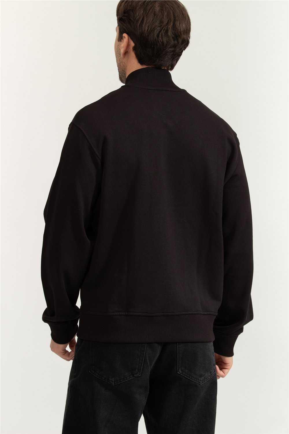 Versace Jeans Couture Erkek Fermuarlı Sweatshirt