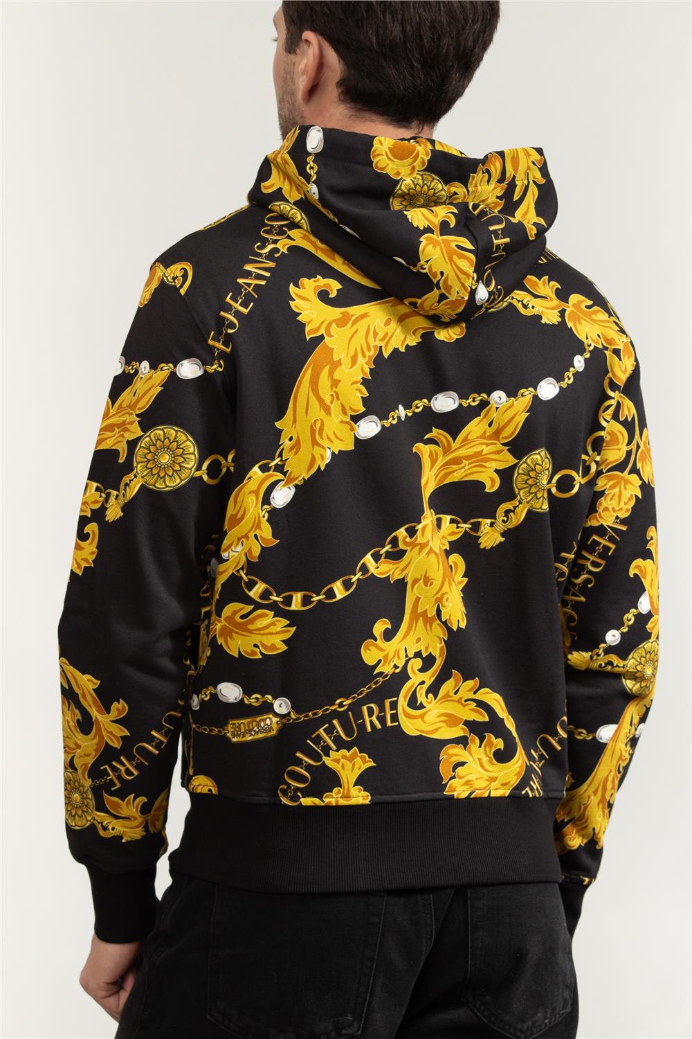 Versace Jeans Couture Erkek Fermuarlı Sweatshirt