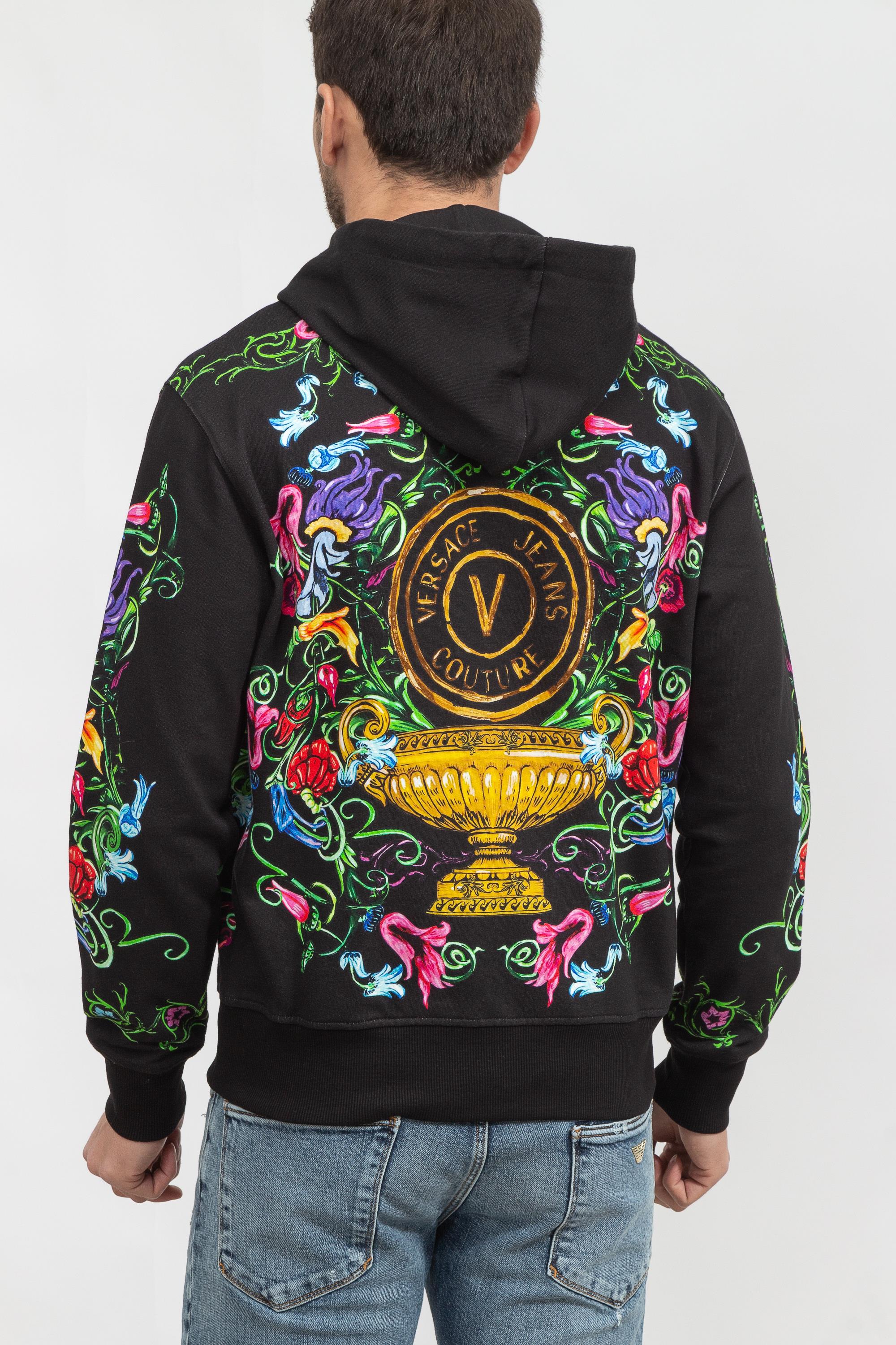 Versace Jeans Couture Erkek Fermuarlı Sweatshirt